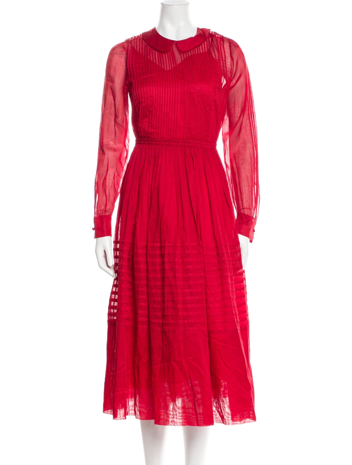 Valentino Crew Neck Long Dress